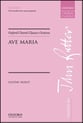 Ave Maria SSAA/SSAA choral sheet music cover